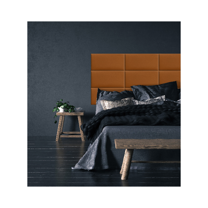 Gepolstertes Paneel in Honigfarbe